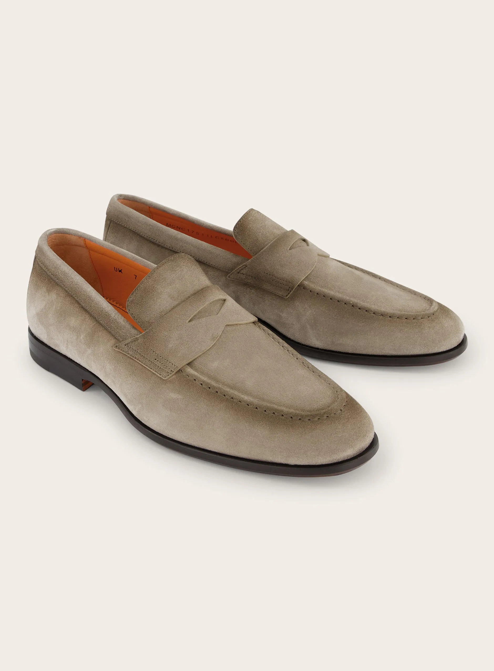 Carlos penny loafers van suède