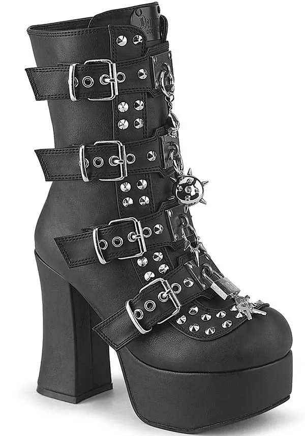 Charade-118 [Black] | PLATFORM BOOTS [PREORDER]