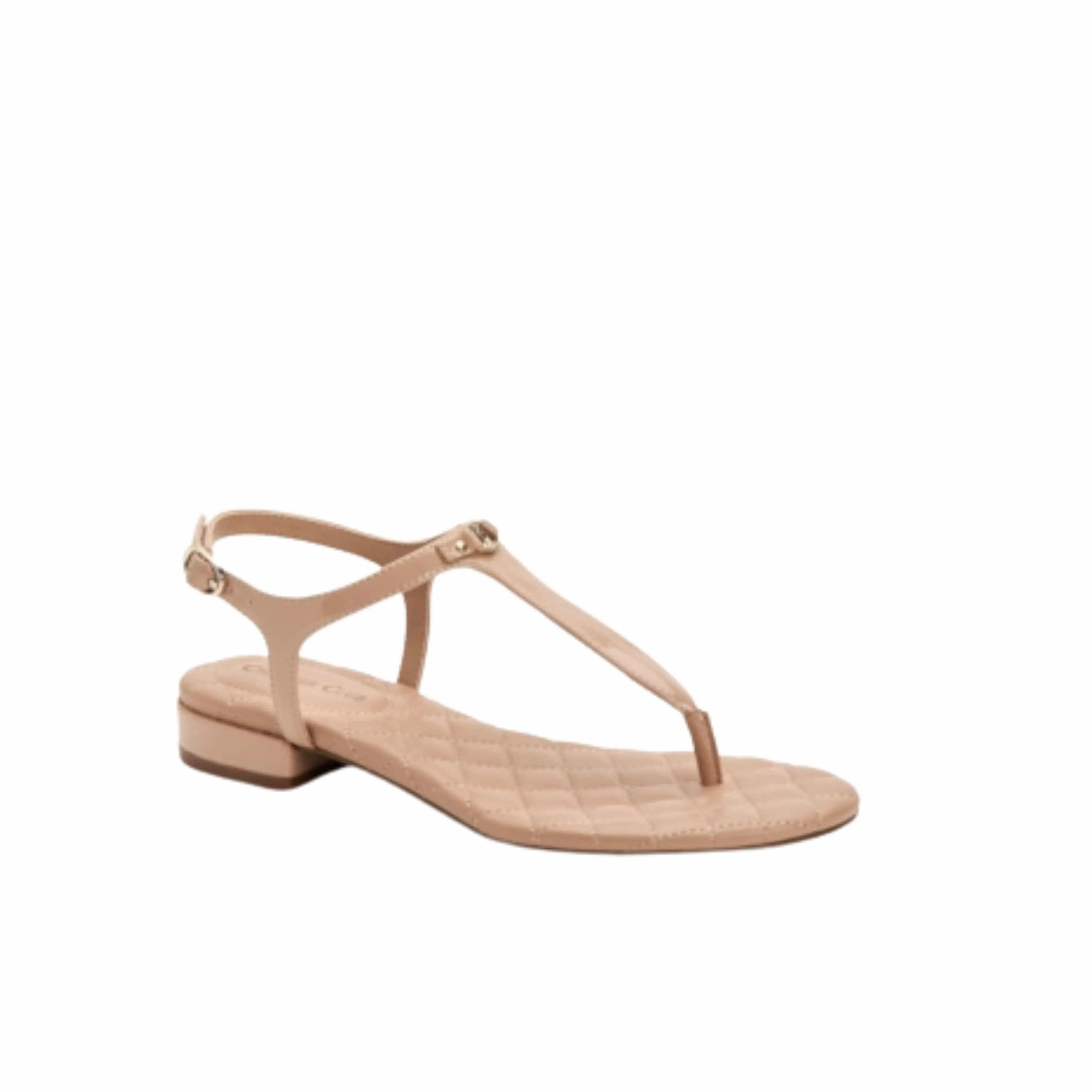 CHARTER CLUB -  Carinna Metallic Quilted T-Strap Sandals