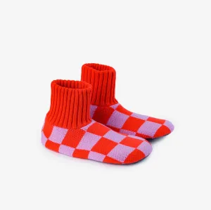 Checkerboard Sock Slippers