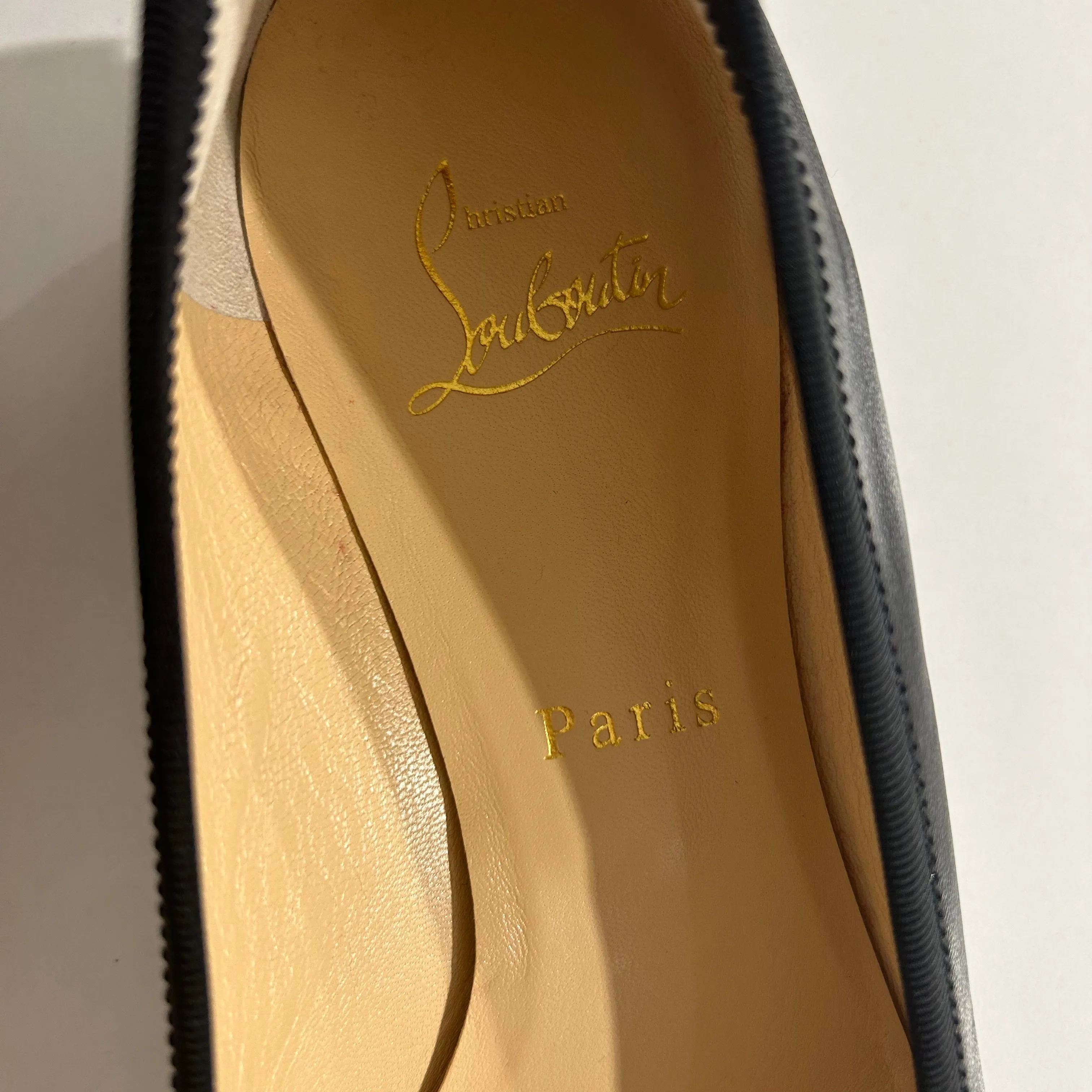 Christian Louboutin Black La Massine Ballet Flats size 41