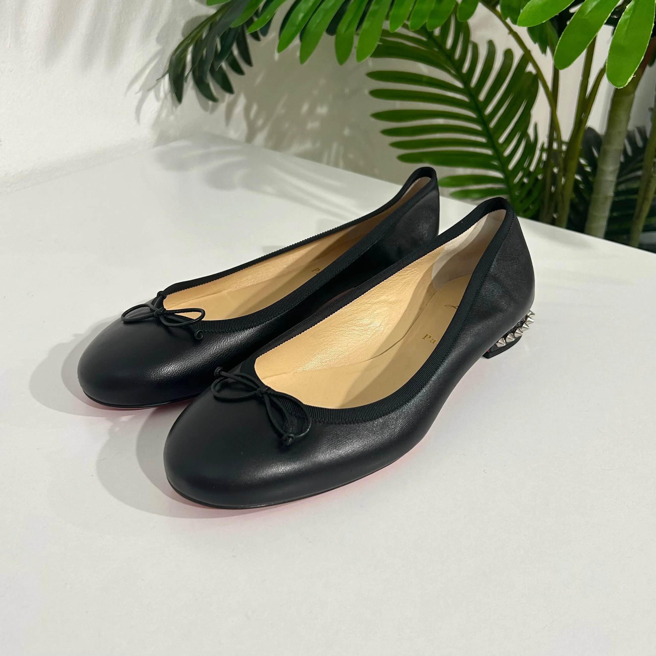 Christian Louboutin Black La Massine Ballet Flats size 41