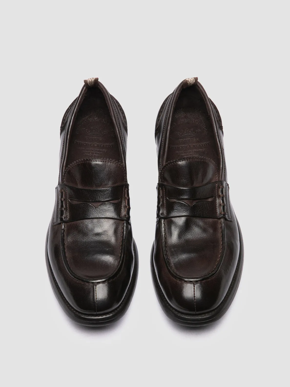 CHRONICLE 056 - Ebony  Leather Penny Loafers