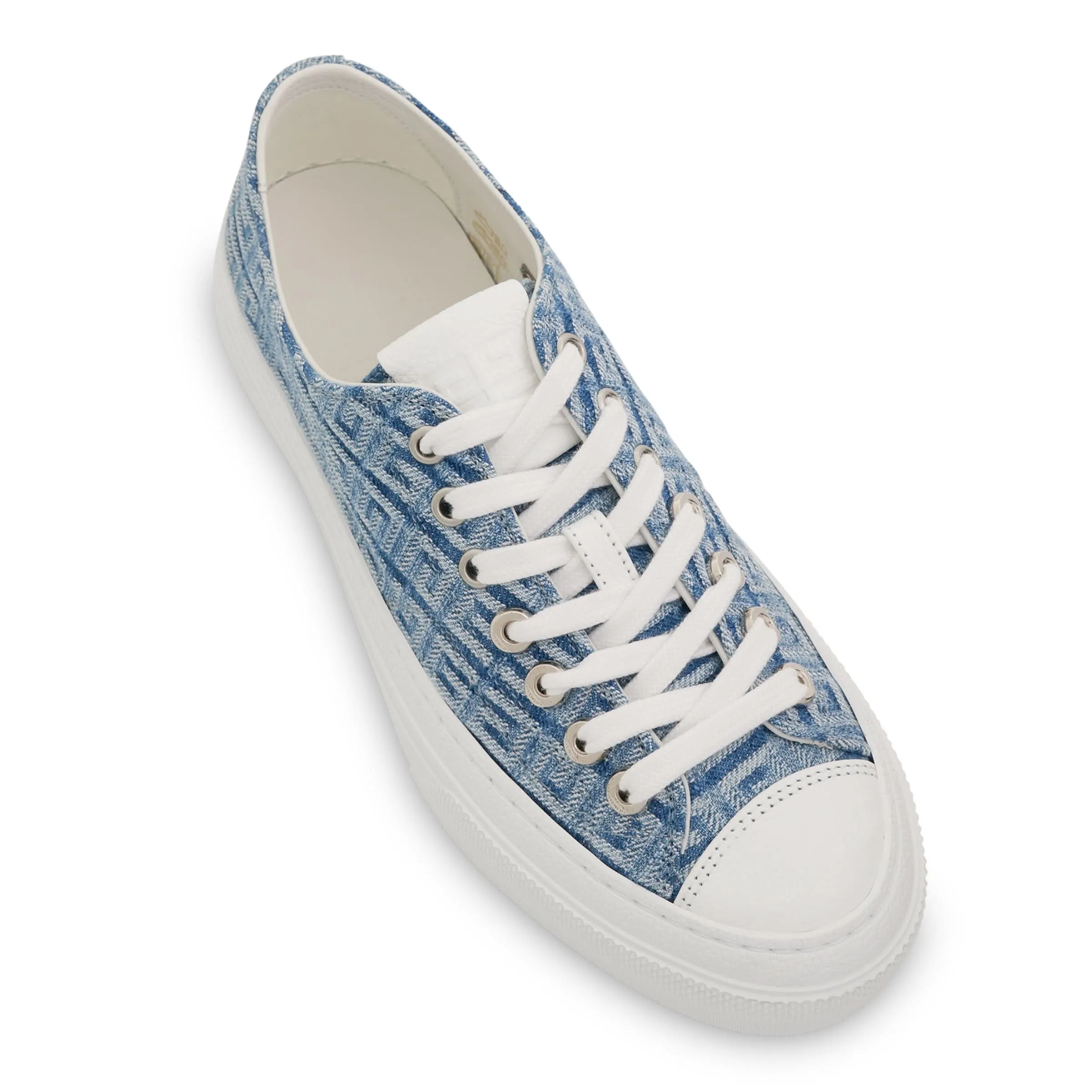 City Low Sneaker 4G Denim in Light Blue