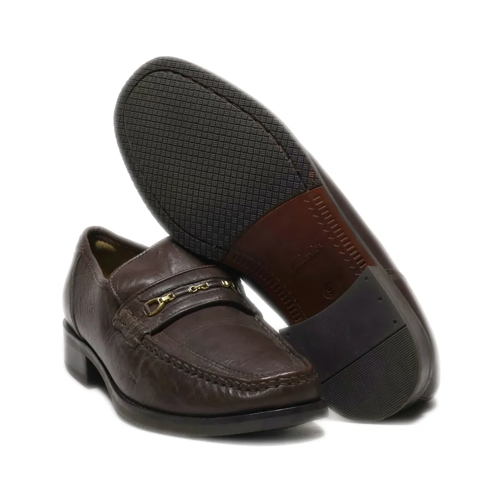 Clarks Loafers Leather Brown Colour For Men