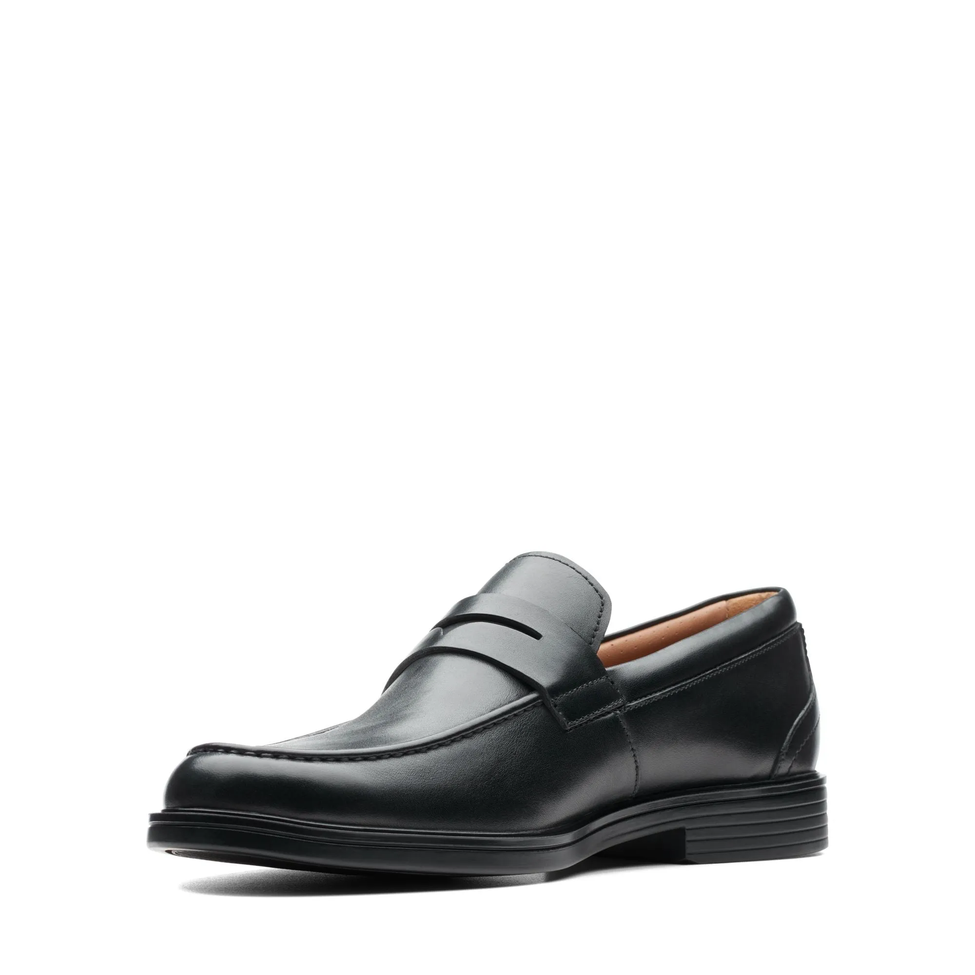 CLARKS | MOCASINES HOMBRE | UN ALDRIC STEP BLACK LEATHER | NEGRO