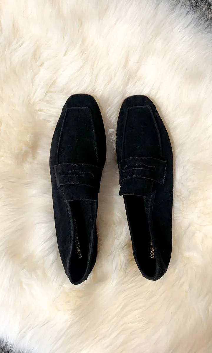 Conflict of Interest - Suede Loafer Black