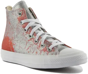 Converse All Star 571375 In Silver GlitterFor Women