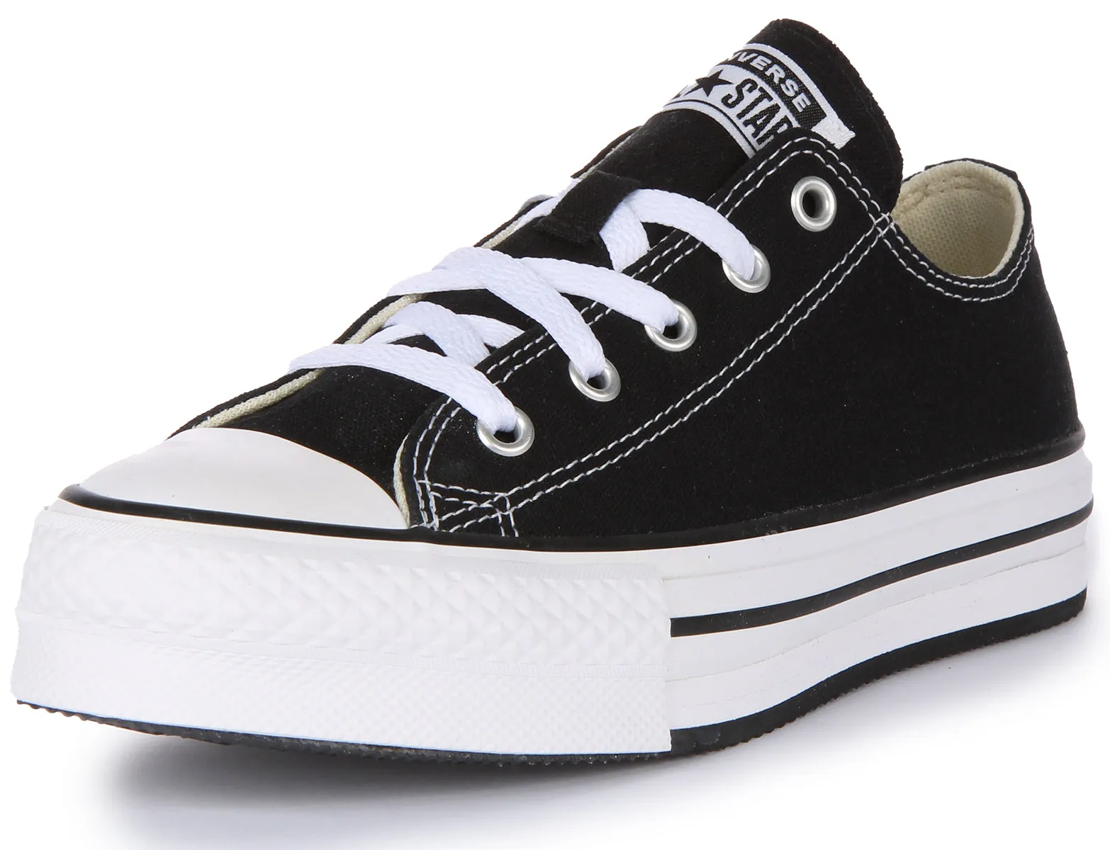 Converse All Star Lift 272857C In Black White For Junior