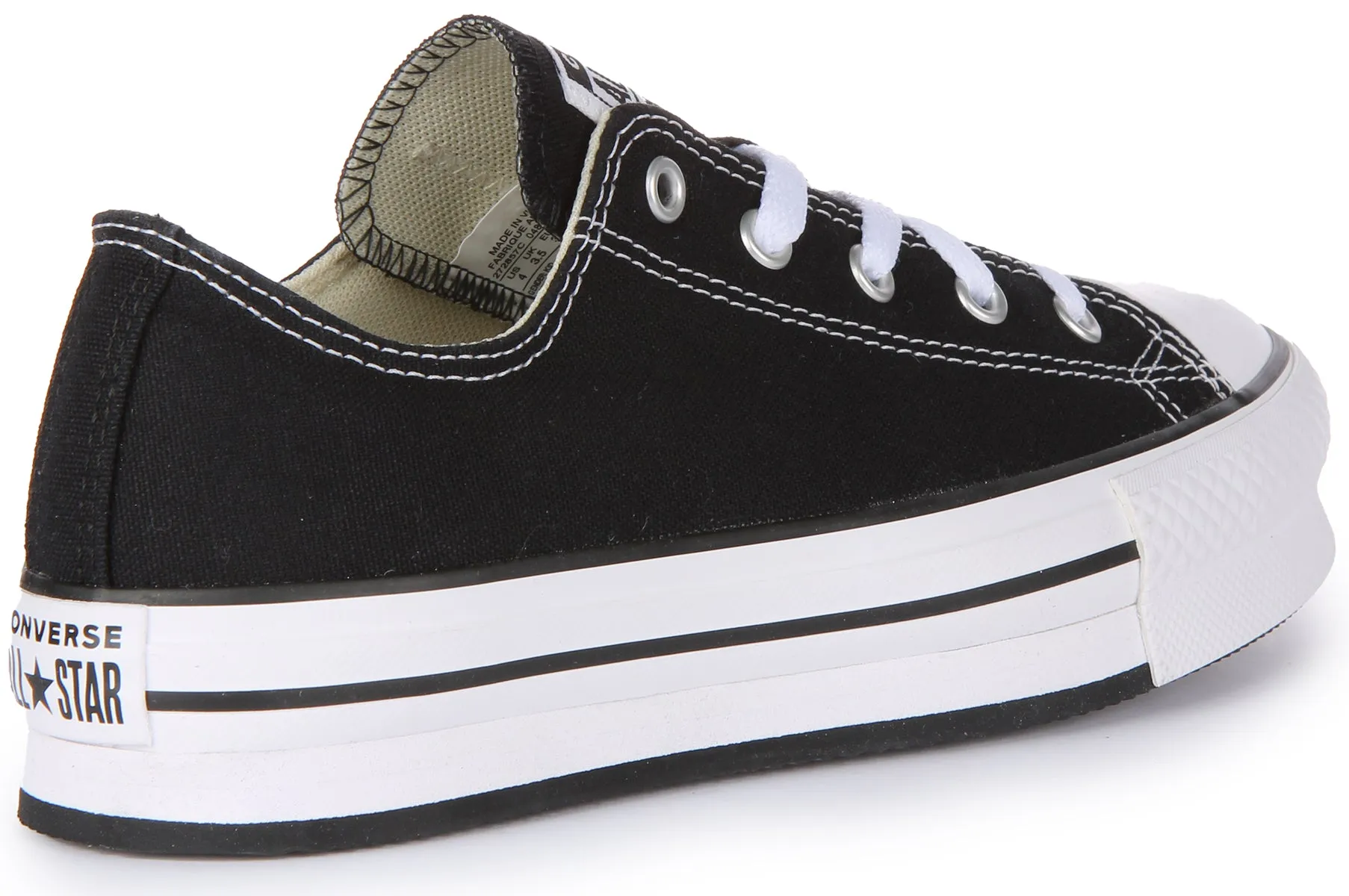 Converse All Star Lift 272857C In Black White For Junior