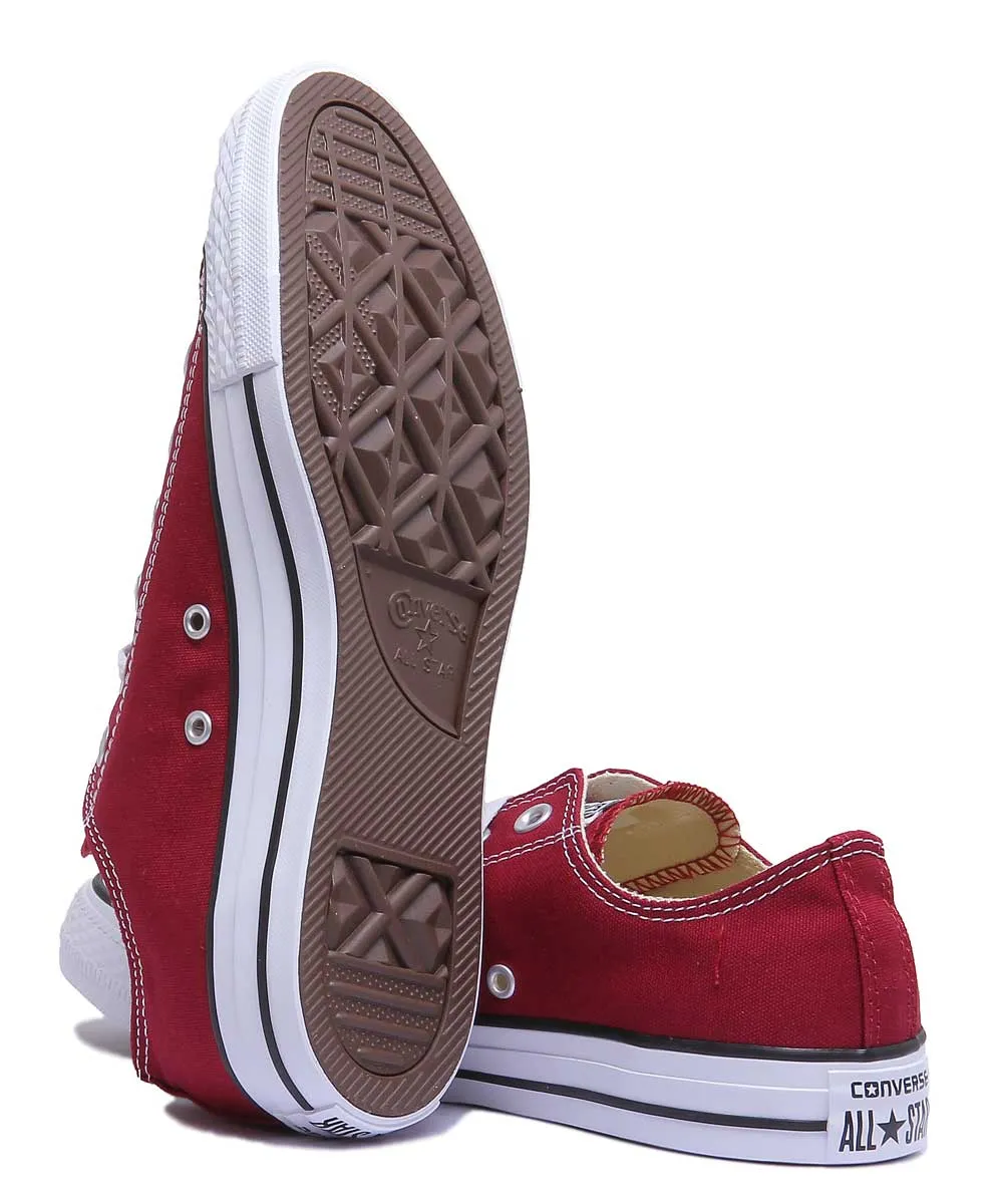 Converse M9691 All Star Low Trainer In Maroon