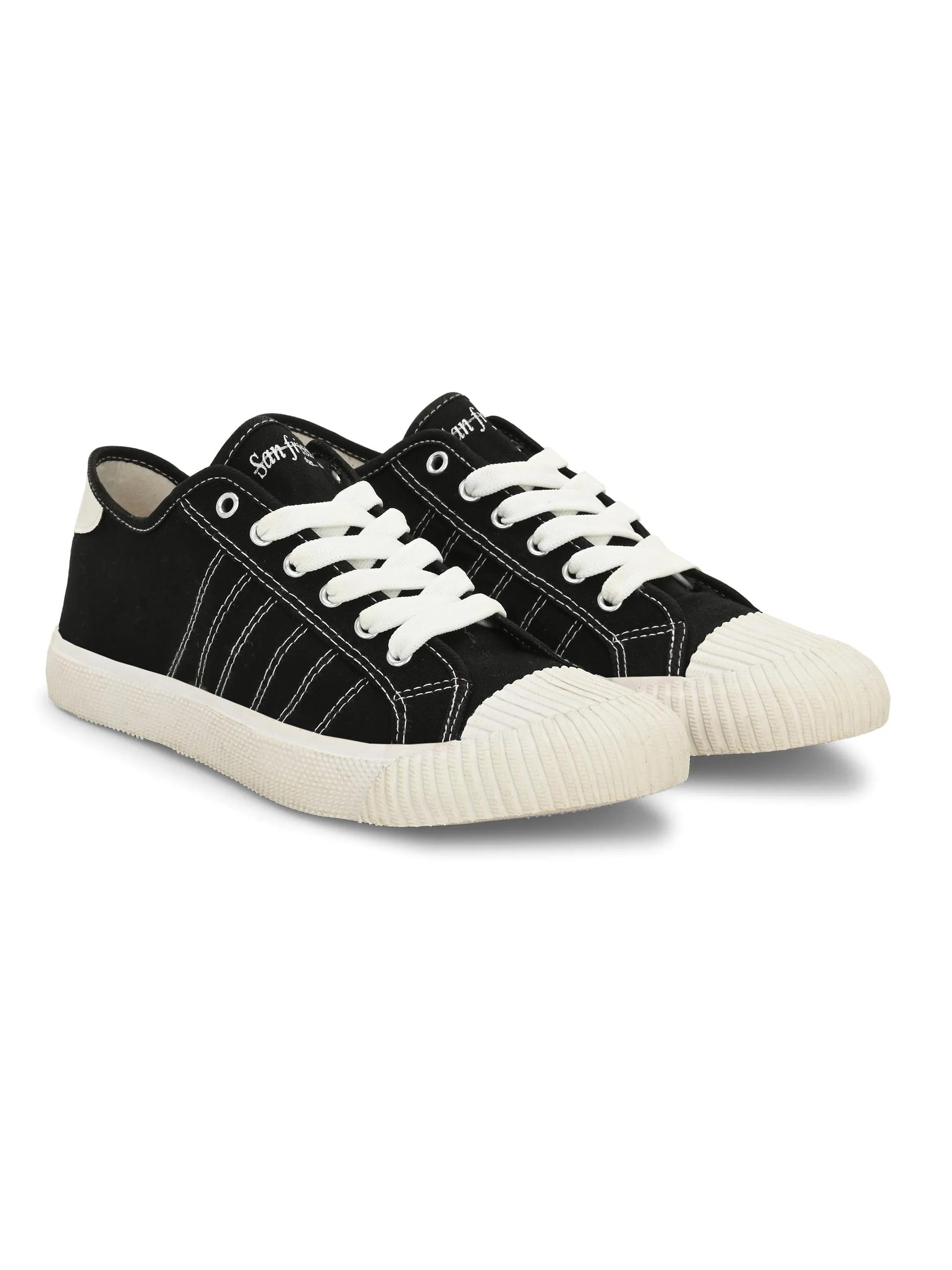 Core Black Canvas Sneakers