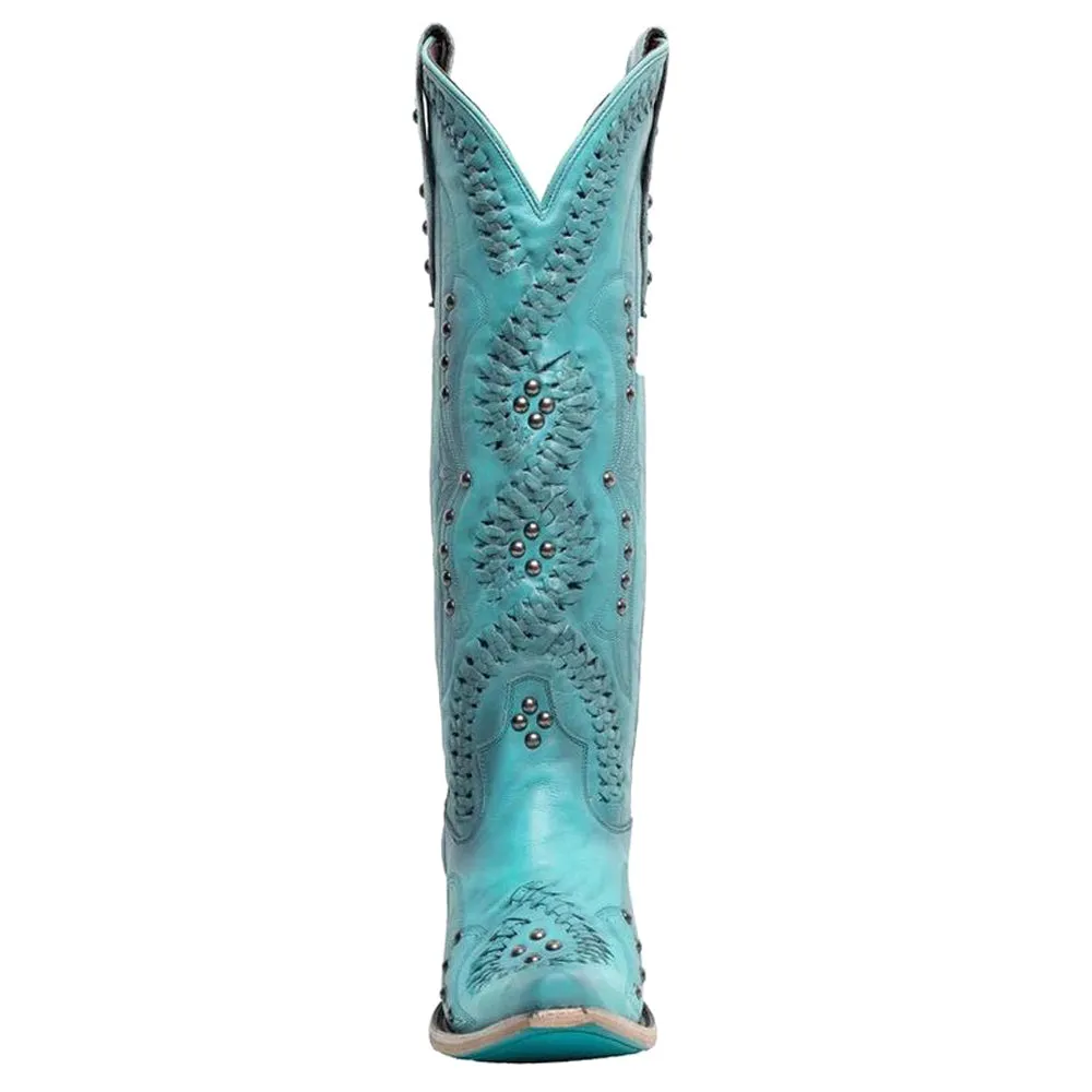 Cossette Studded Snip Toe Cowboy Boots