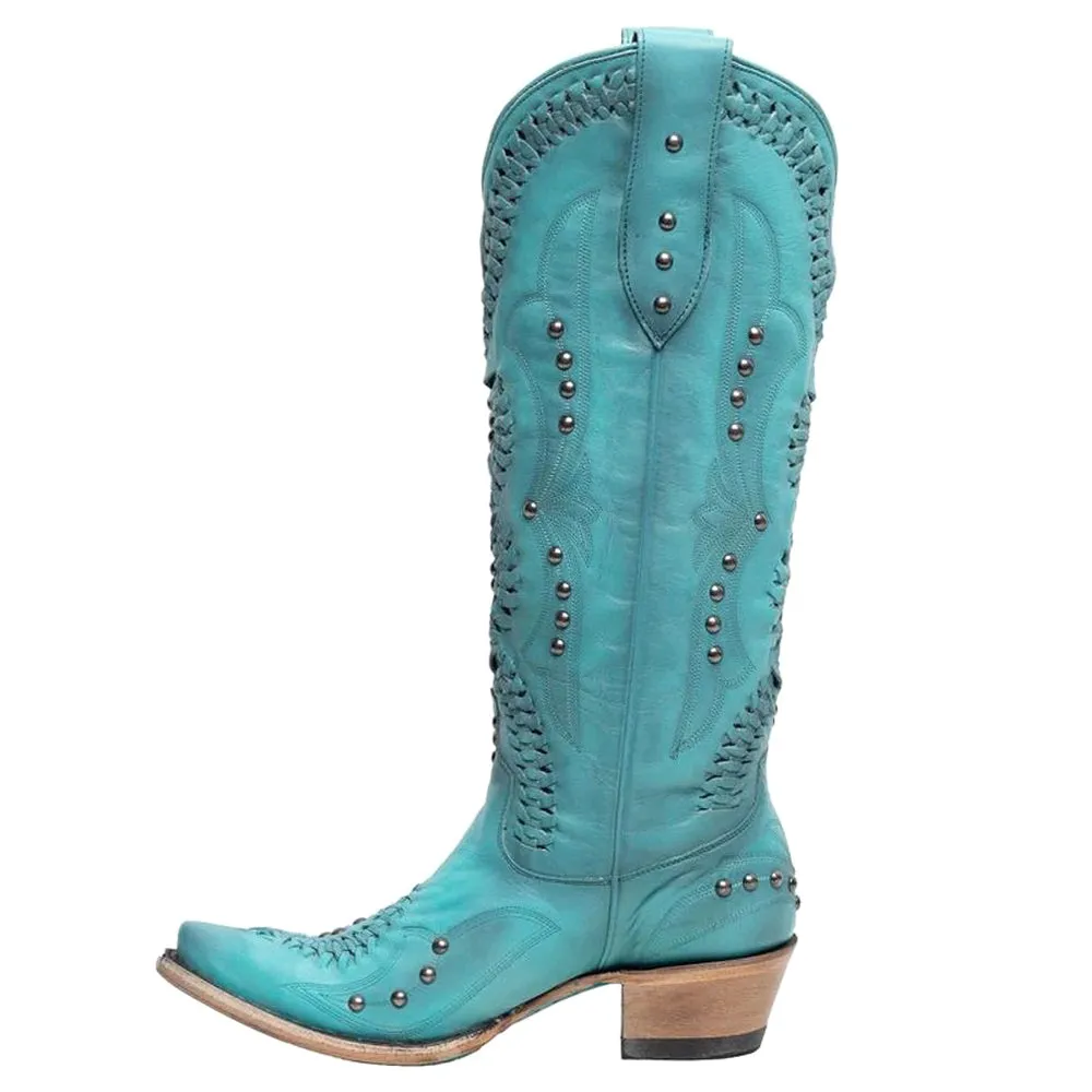 Cossette Studded Snip Toe Cowboy Boots