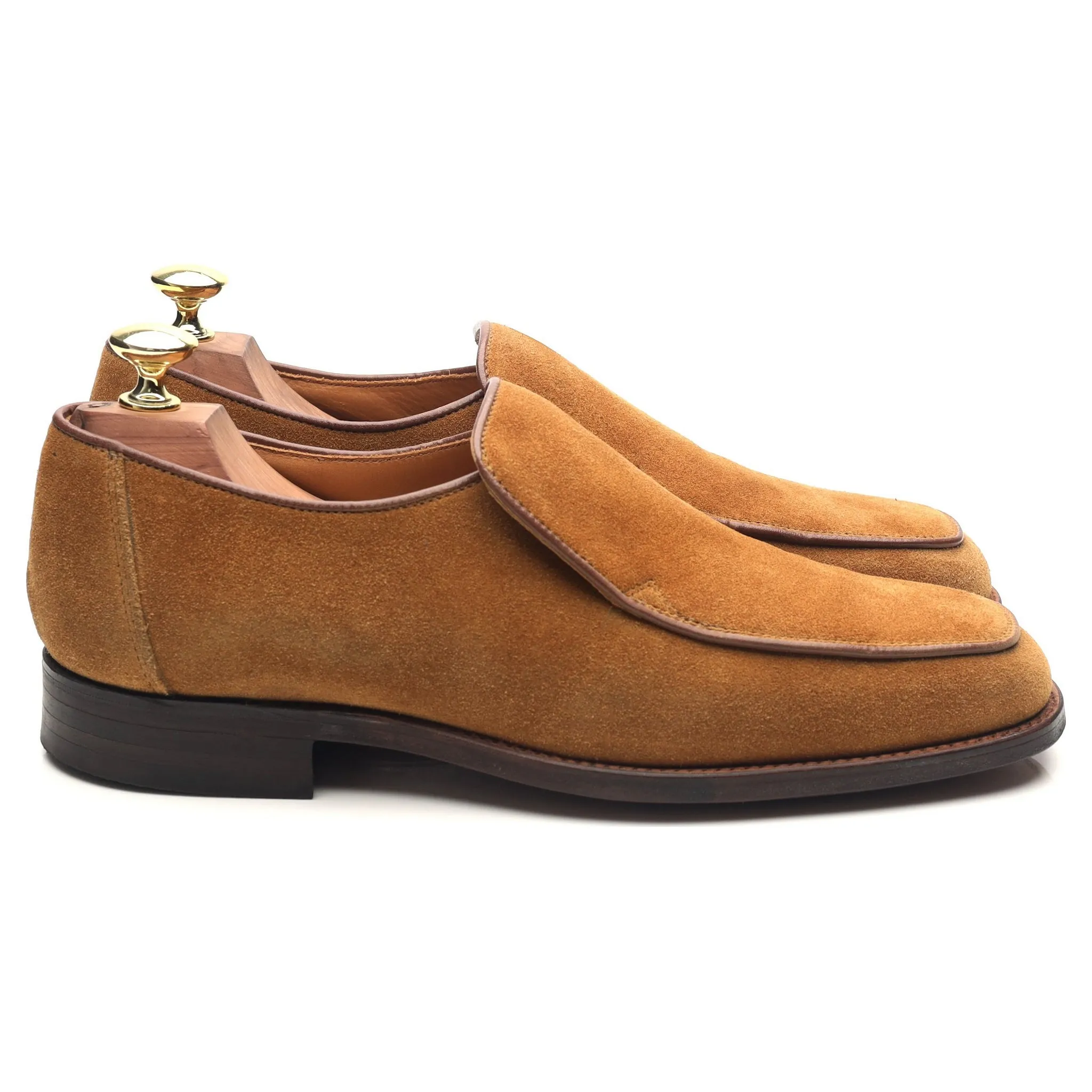 'Cuba' Tan Brown Suede Loafers UK 7.5 EX