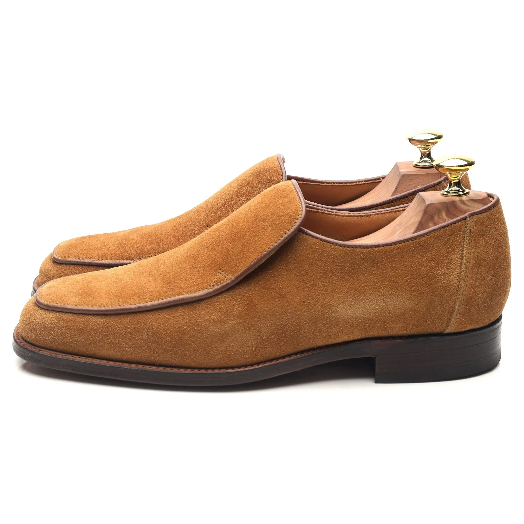 'Cuba' Tan Brown Suede Loafers UK 7.5 EX