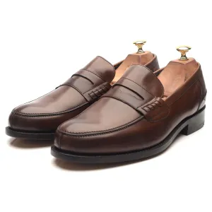 Dark Brown Leather Loafers UK 9 G