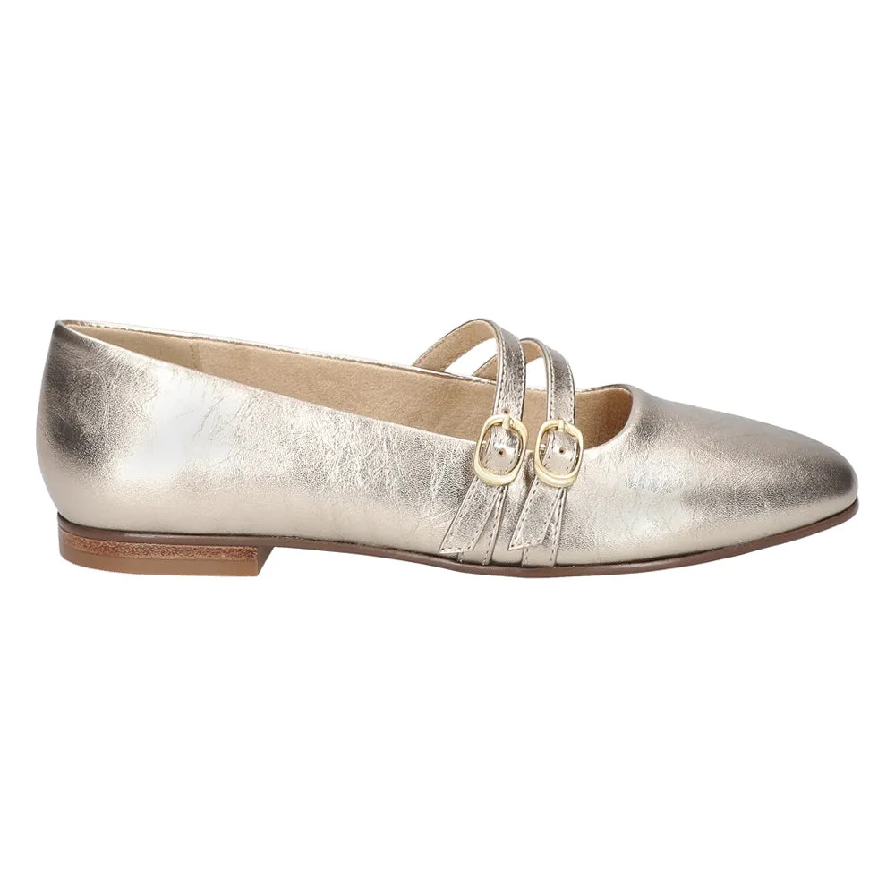 Davenport Metallic Mary Jane Flats