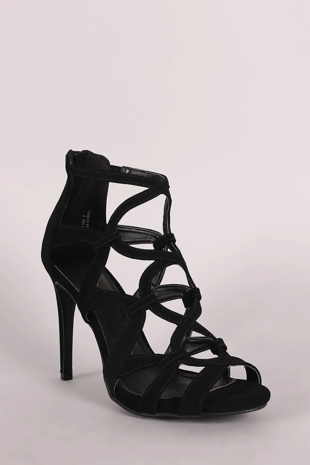 Drucy - Strappy Caged Stiletto Heel