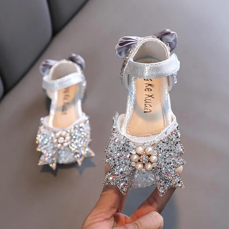 Elegant Princess Shoes Versatile Kids' Shoes Shimmering Shoes Shine Like a Princess with Every Step