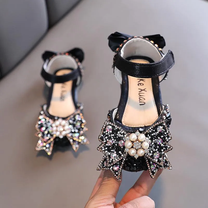 Elegant Princess Shoes Versatile Kids' Shoes Shimmering Shoes Shine Like a Princess with Every Step