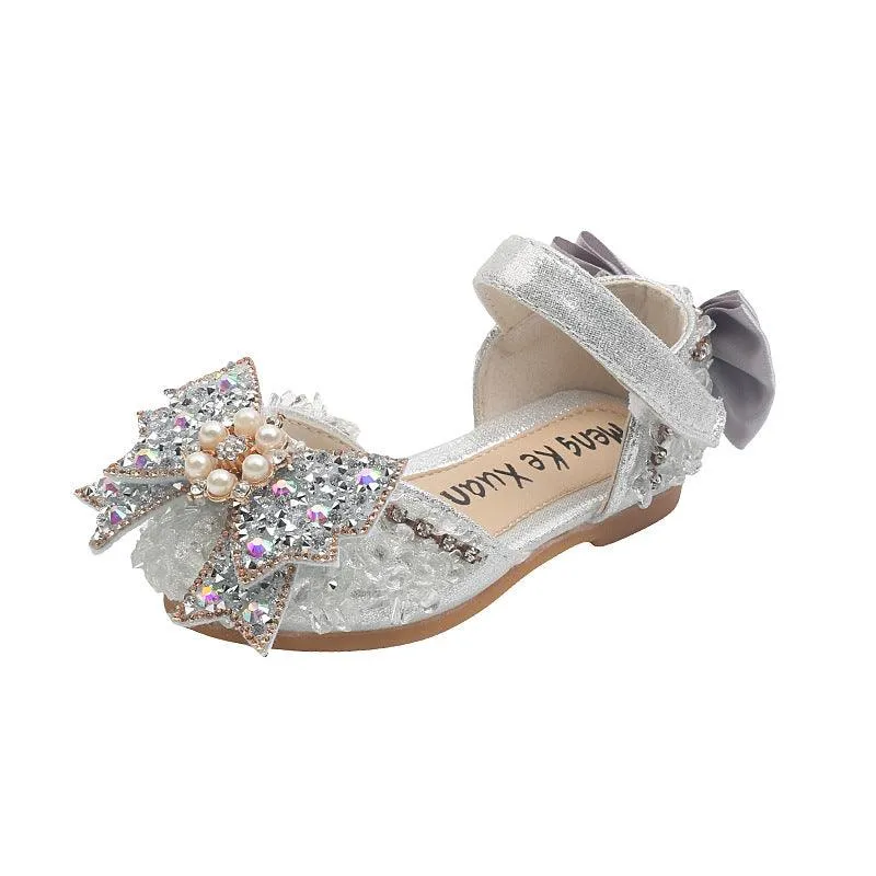 Elegant Princess Shoes Versatile Kids' Shoes Shimmering Shoes Shine Like a Princess with Every Step