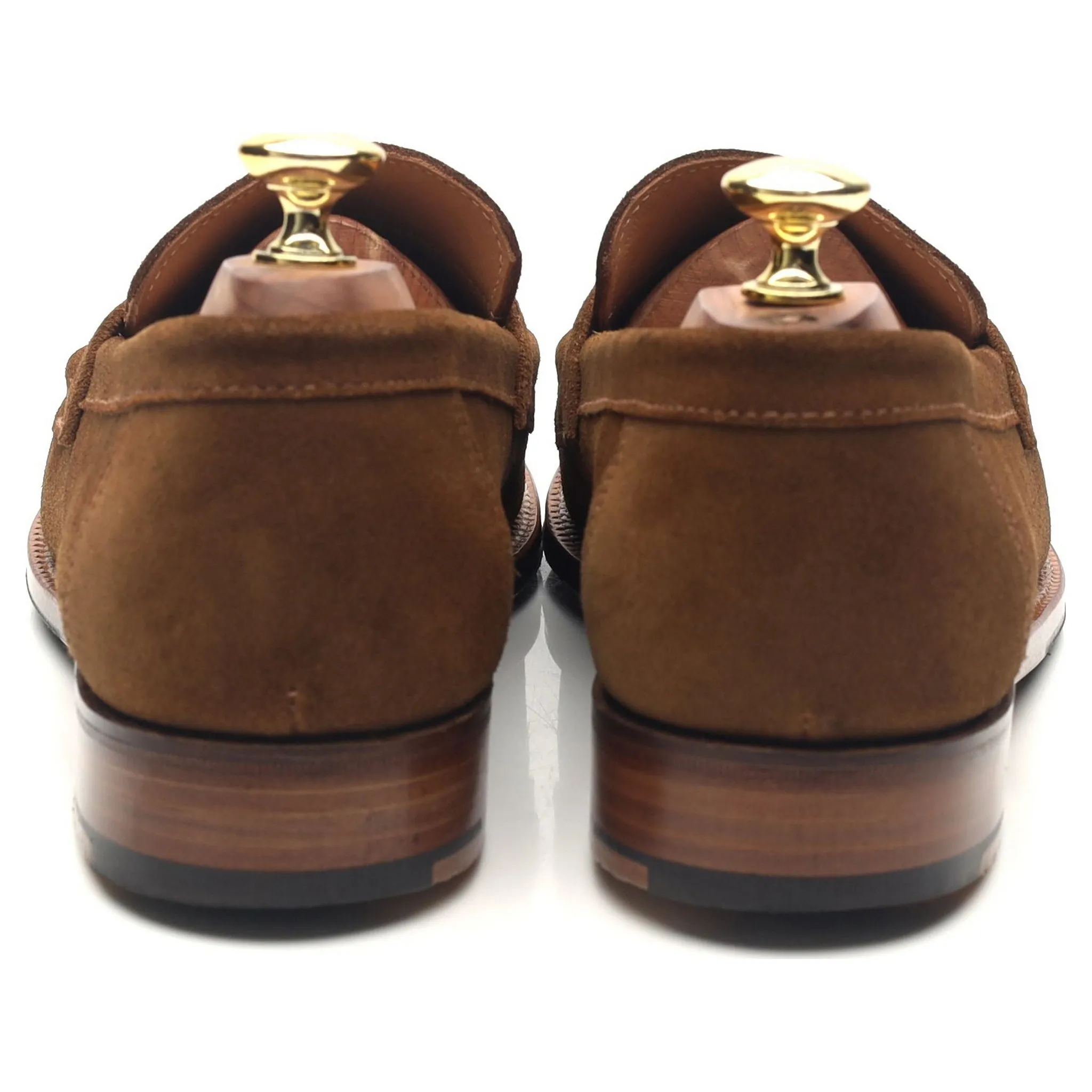 'Epsom' Snuff Brown Suede Loafers UK 7 E