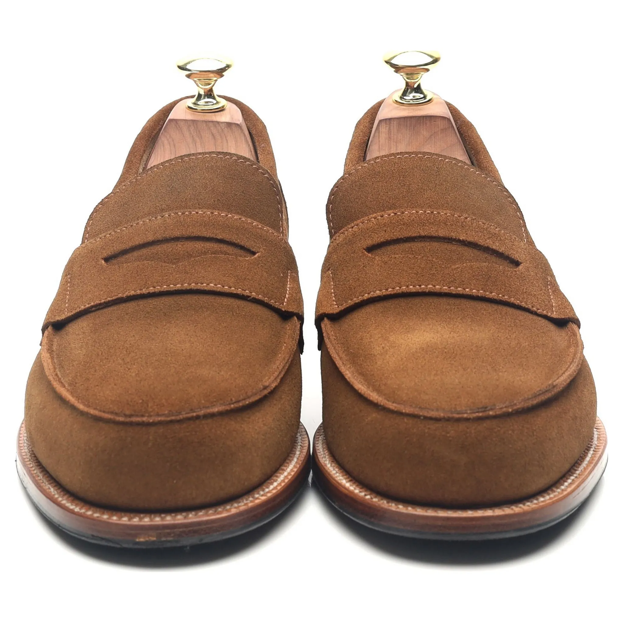 'Epsom' Snuff Brown Suede Loafers UK 7 E