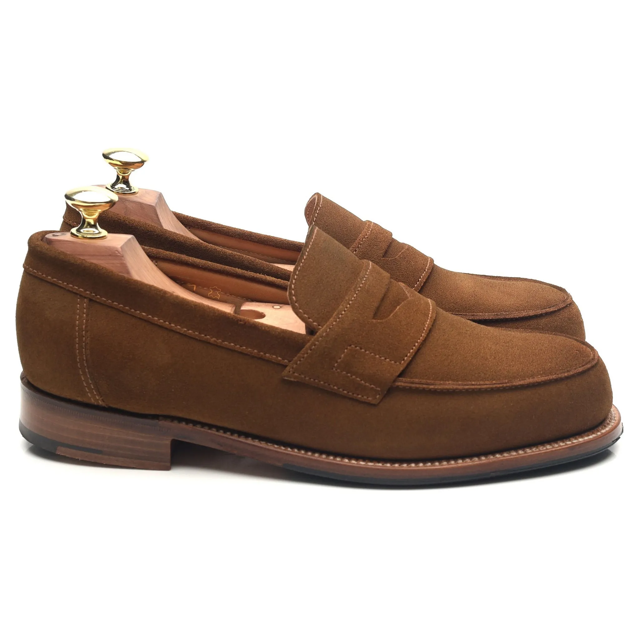 'Epsom' Snuff Brown Suede Loafers UK 7 E