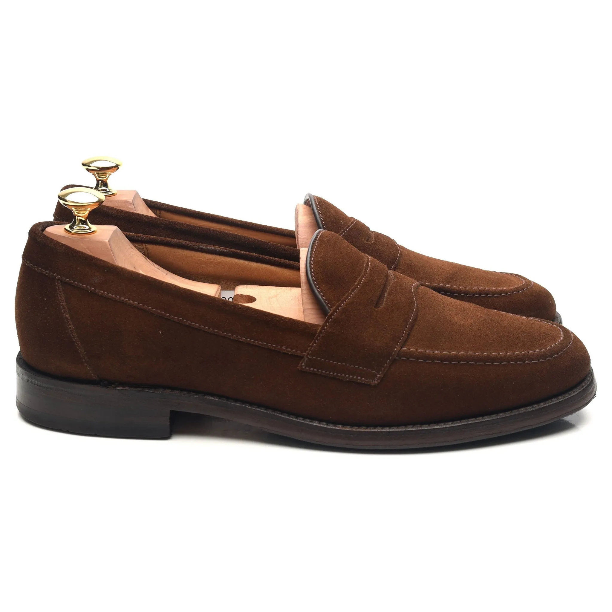 'Eton' Brown Suede Loafers UK 9.5 F