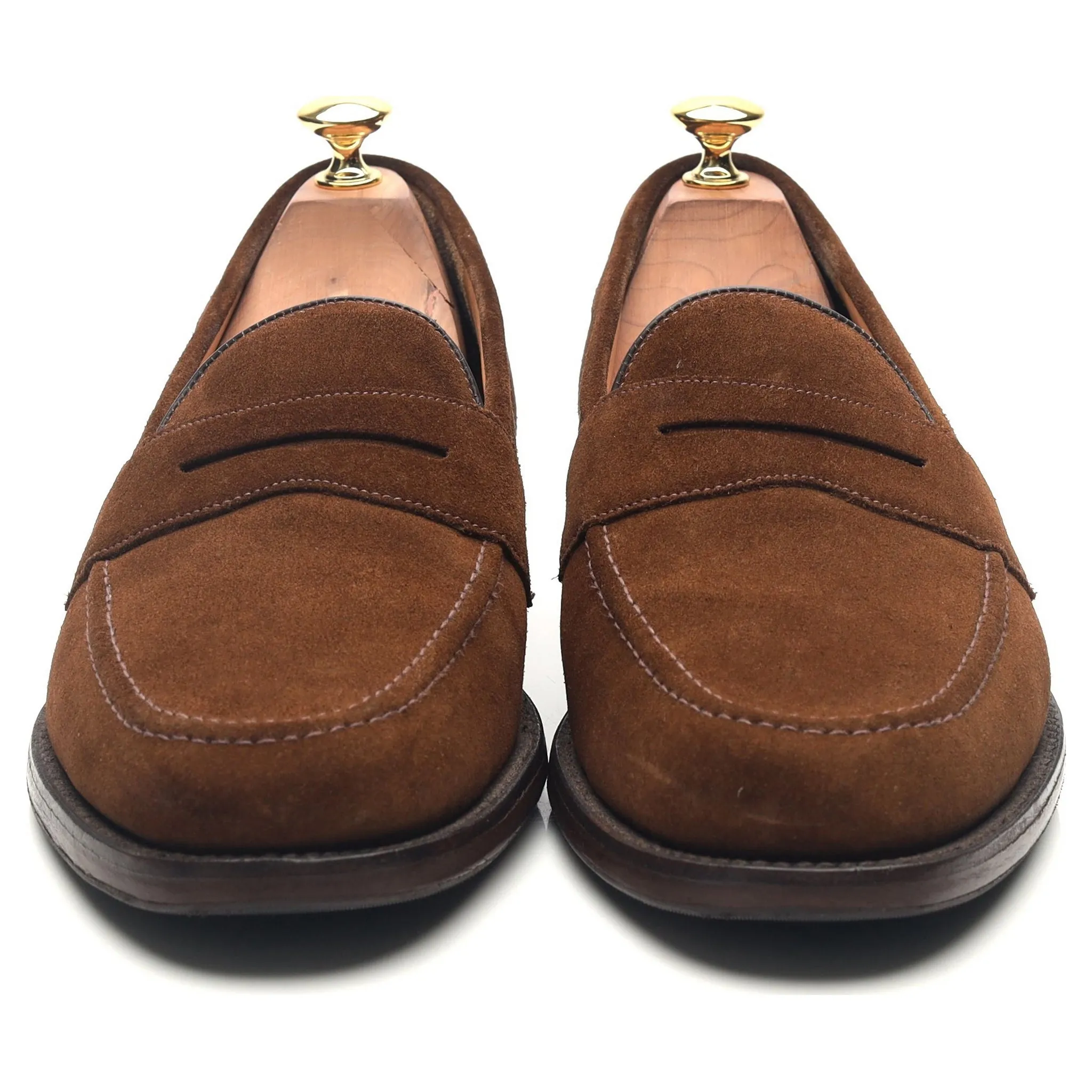 'Eton' Brown Suede Loafers UK 9.5 F