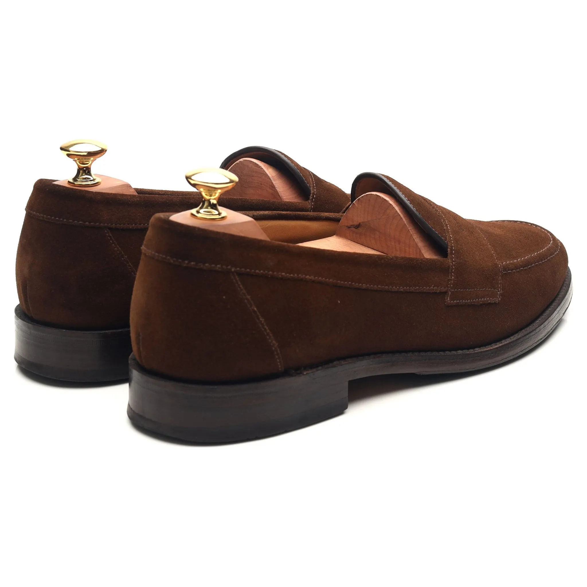 'Eton' Brown Suede Loafers UK 9.5 F