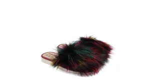 Faux Fur Slippers   Multi-color