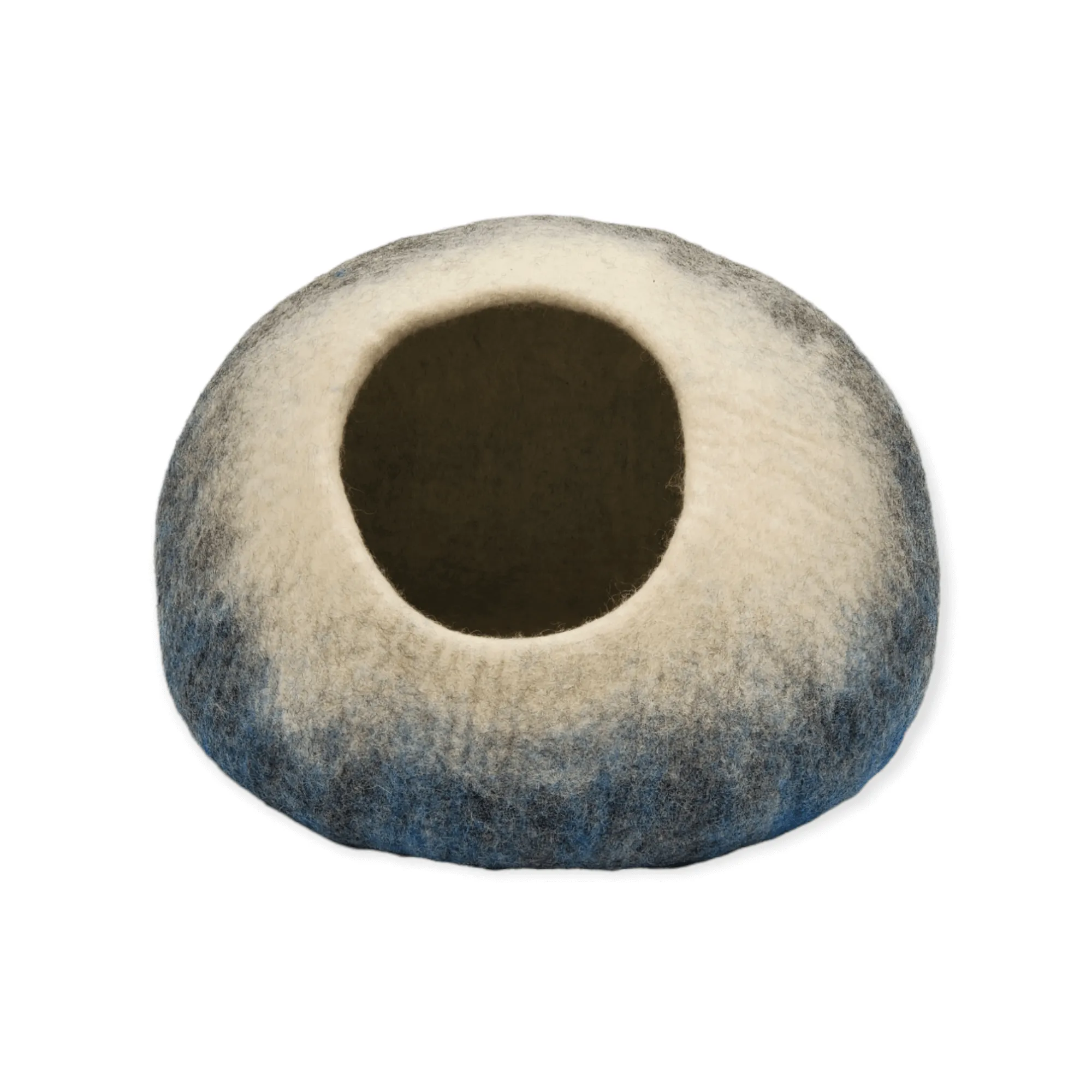 Felt Cat Cave, White, Gray and Blue