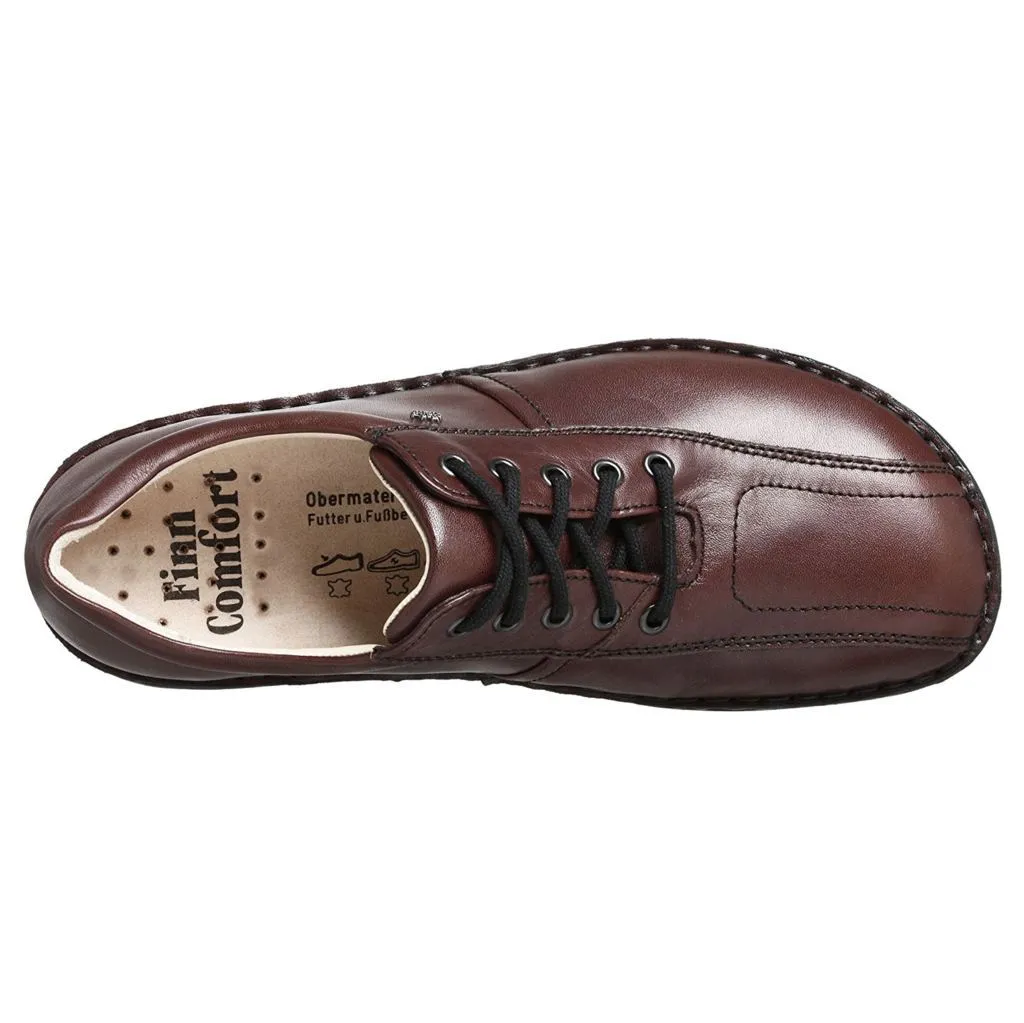 Finn Comfort Mens Dijon Brown Leather Shoes - UK 7