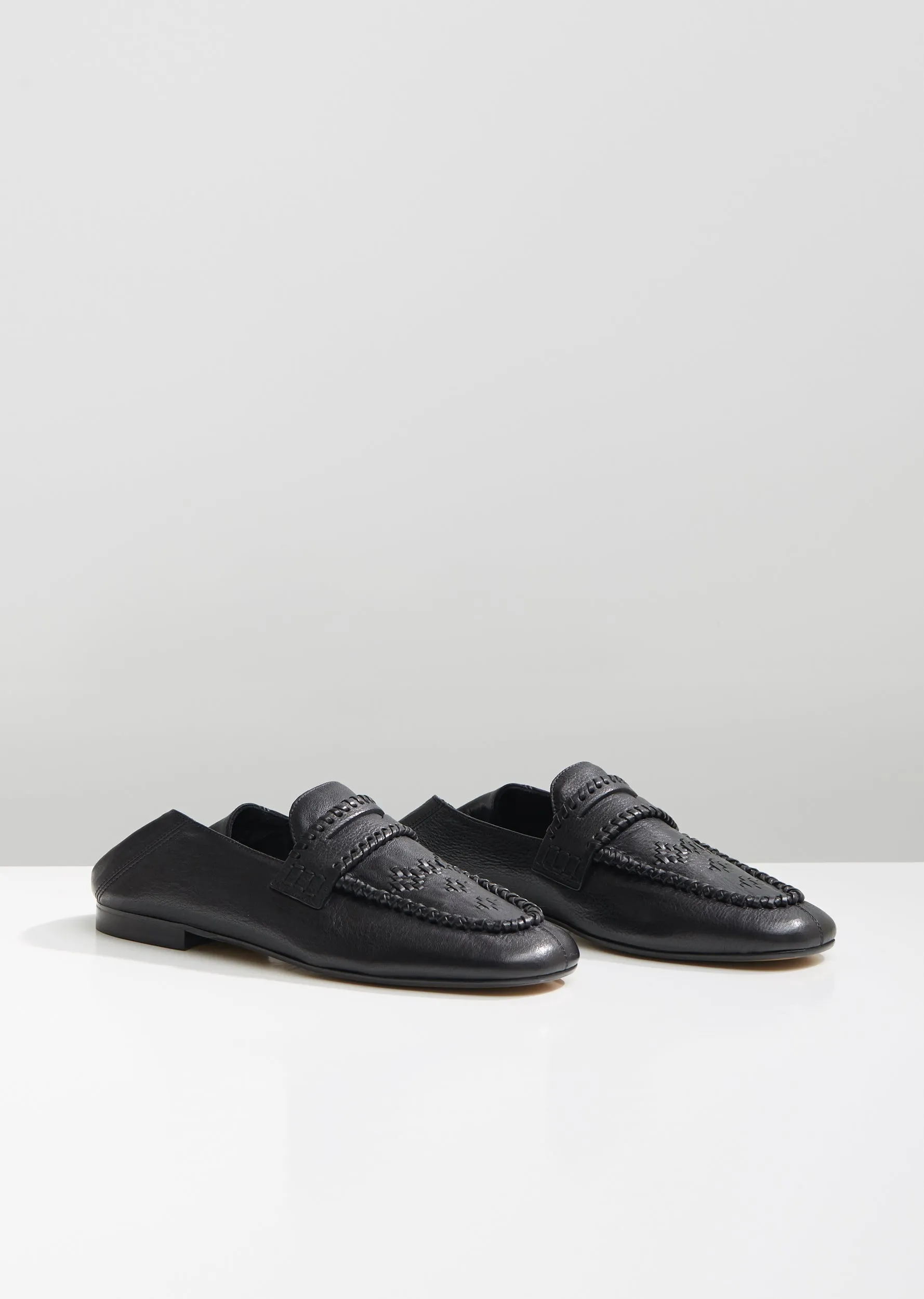 Firven Braided Leather Loafers