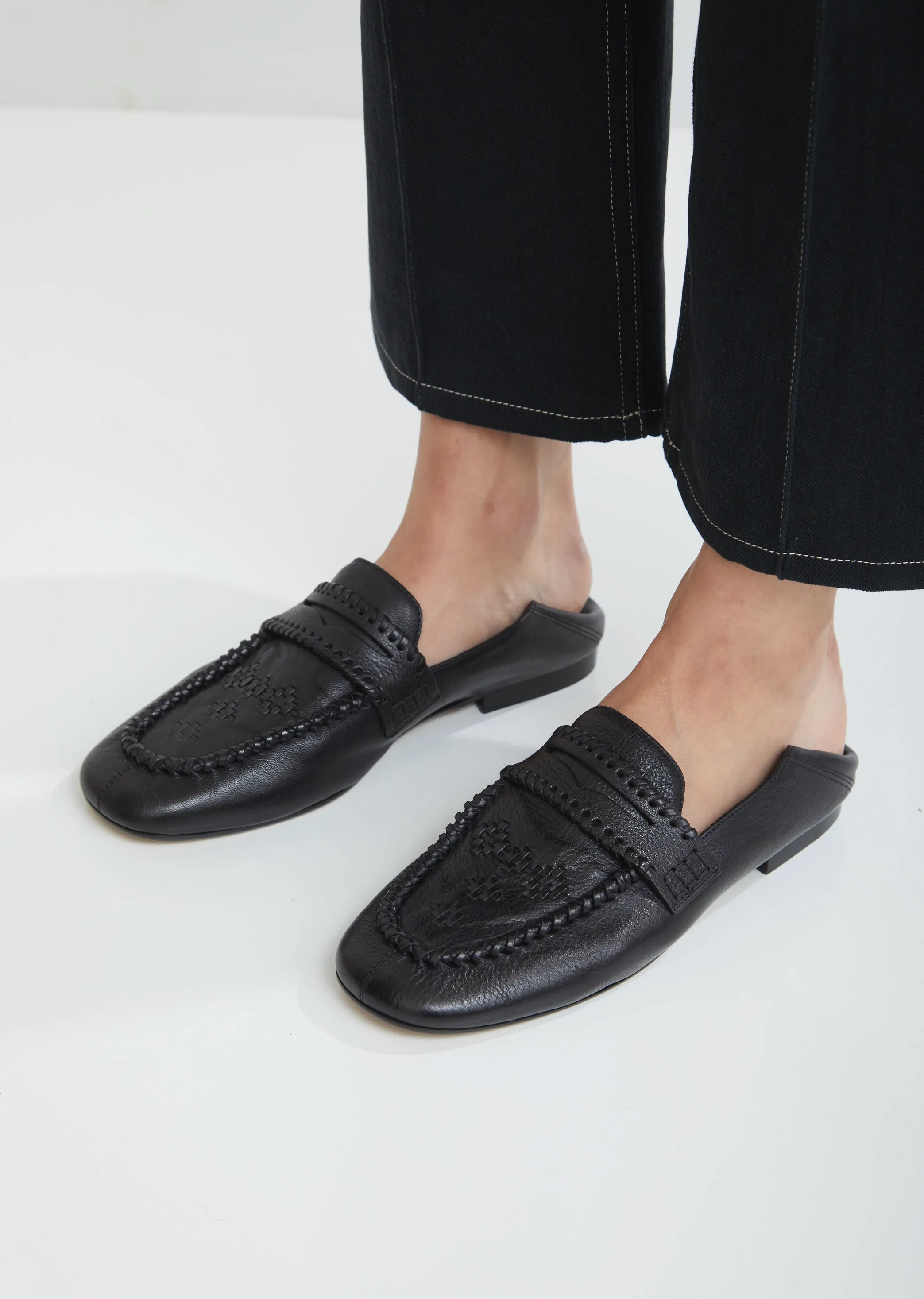 Firven Braided Leather Loafers