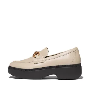 Fitflop F-Luma Chunky Snaffle Leather Demi Wedge Loafers