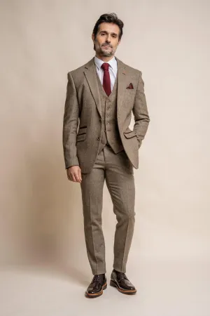 Gaston Sage Three Piece Suit