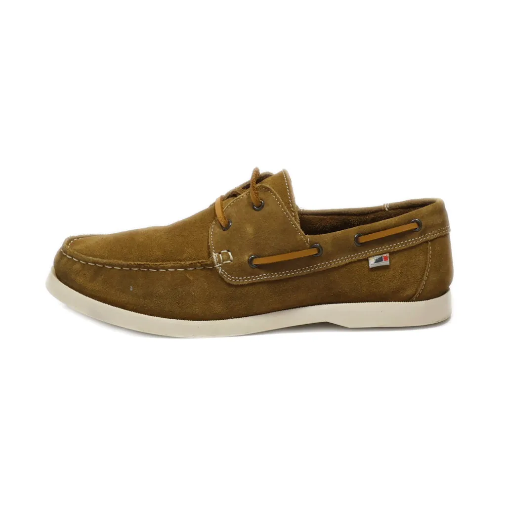 Gemo Loafers Suede Brown Colour For Men