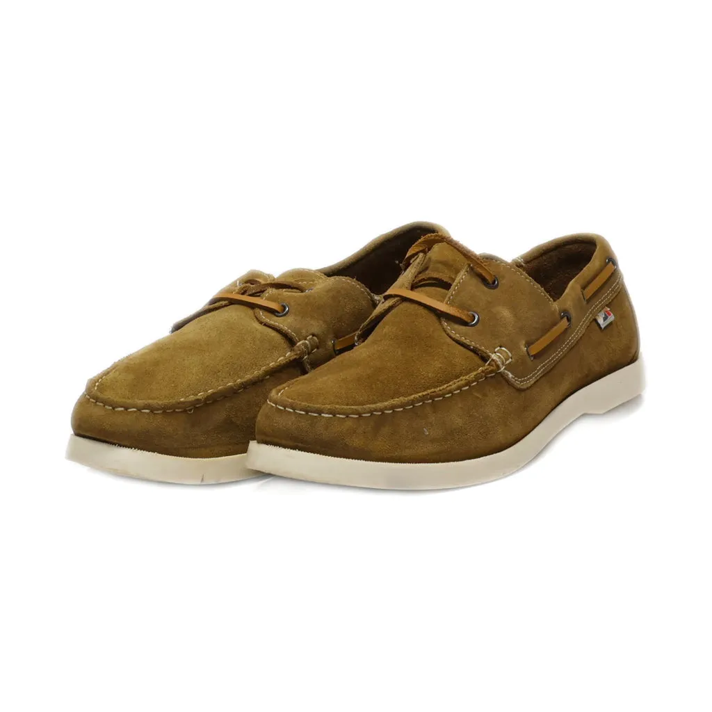 Gemo Loafers Suede Brown Colour For Men