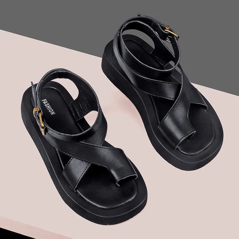 Genuine Leather Toe Sandals