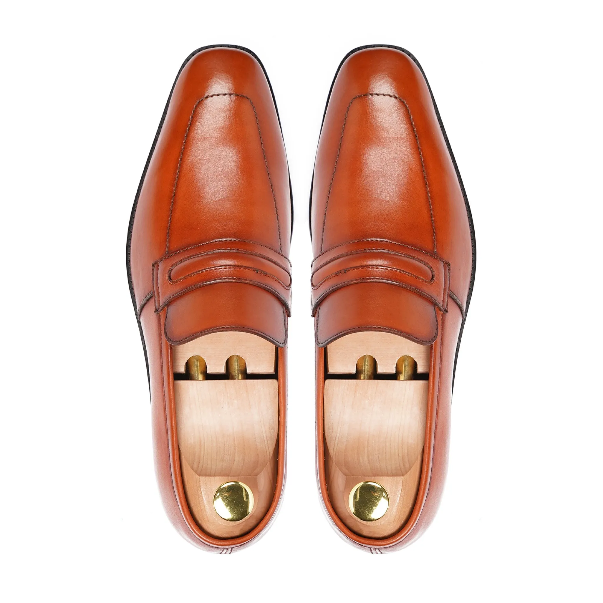 Ginza - Men's Tan Calf Leather Loafer