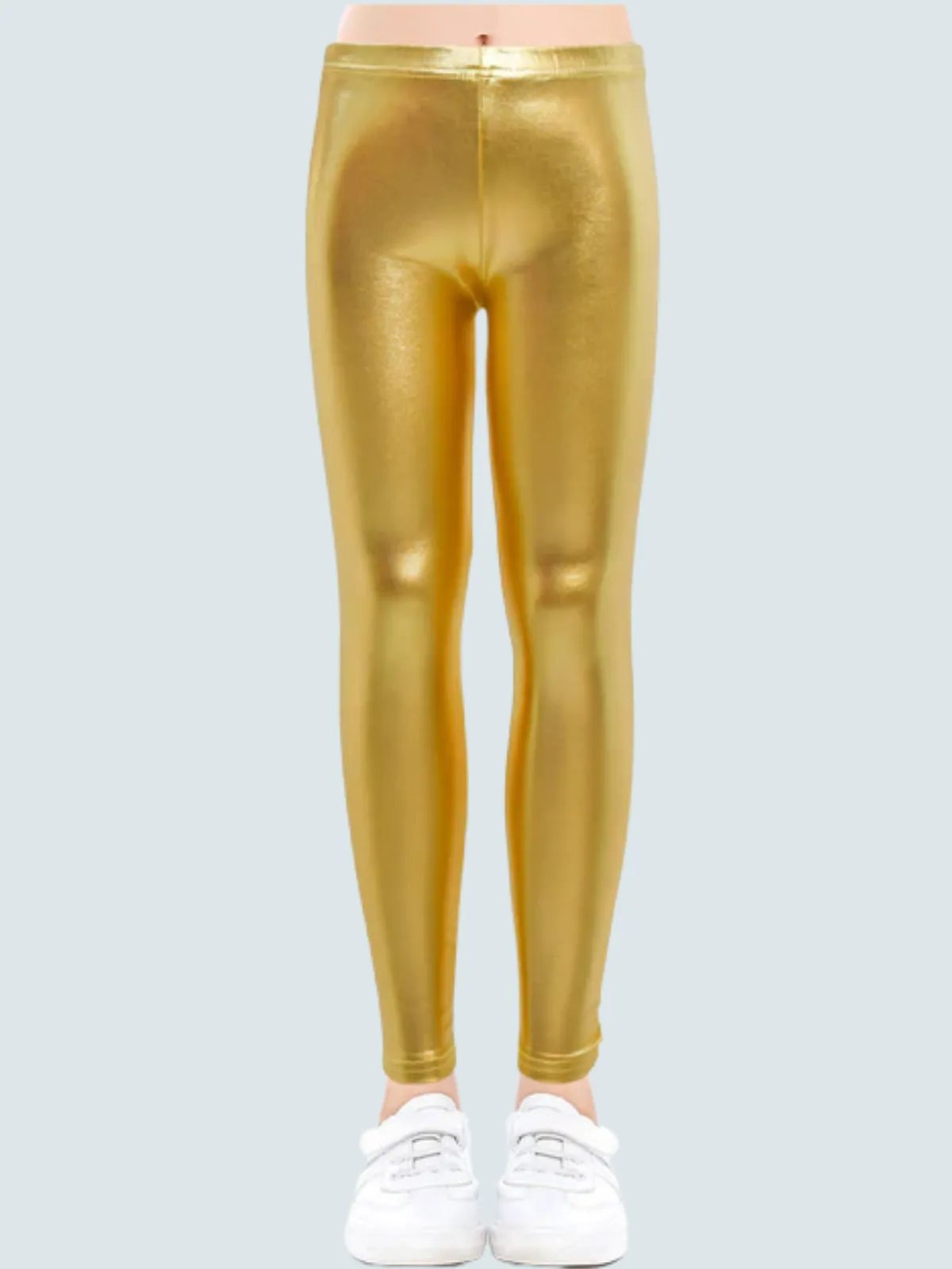 Girls Metallic Leggings