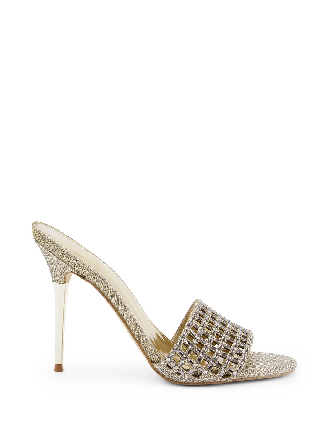 Gold Mably Crystal High Heels