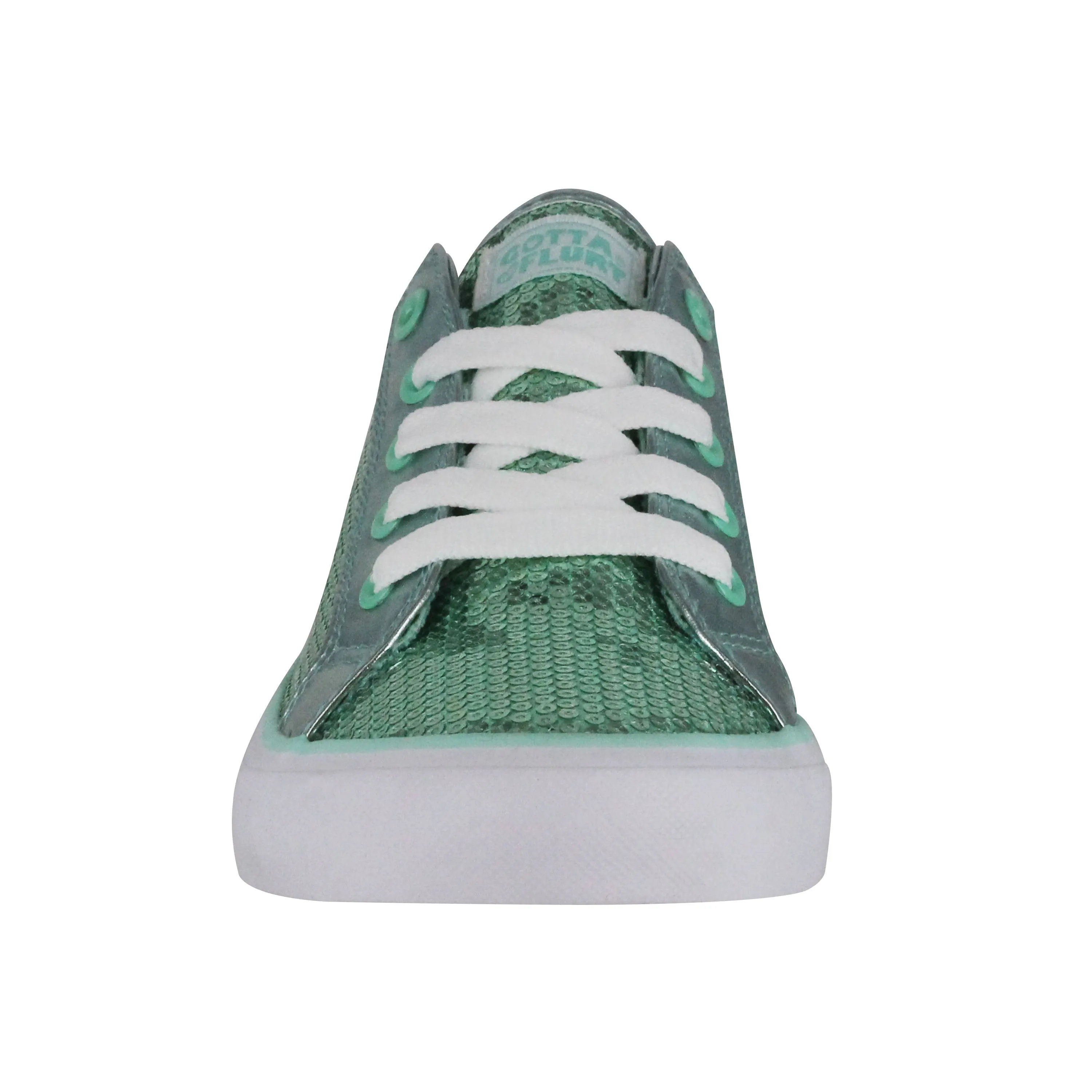 Gotta Flurt Women's Disco II Mint Sequin Low Top Dance Sneaker