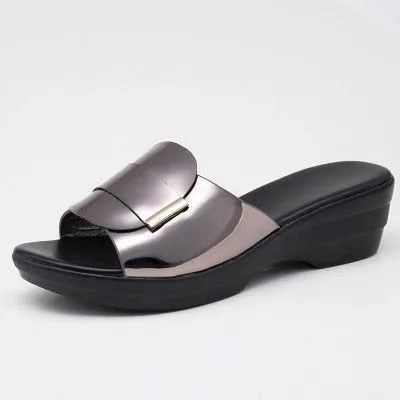 GRCL0513 Women's Leather Casual Shoes Sandals