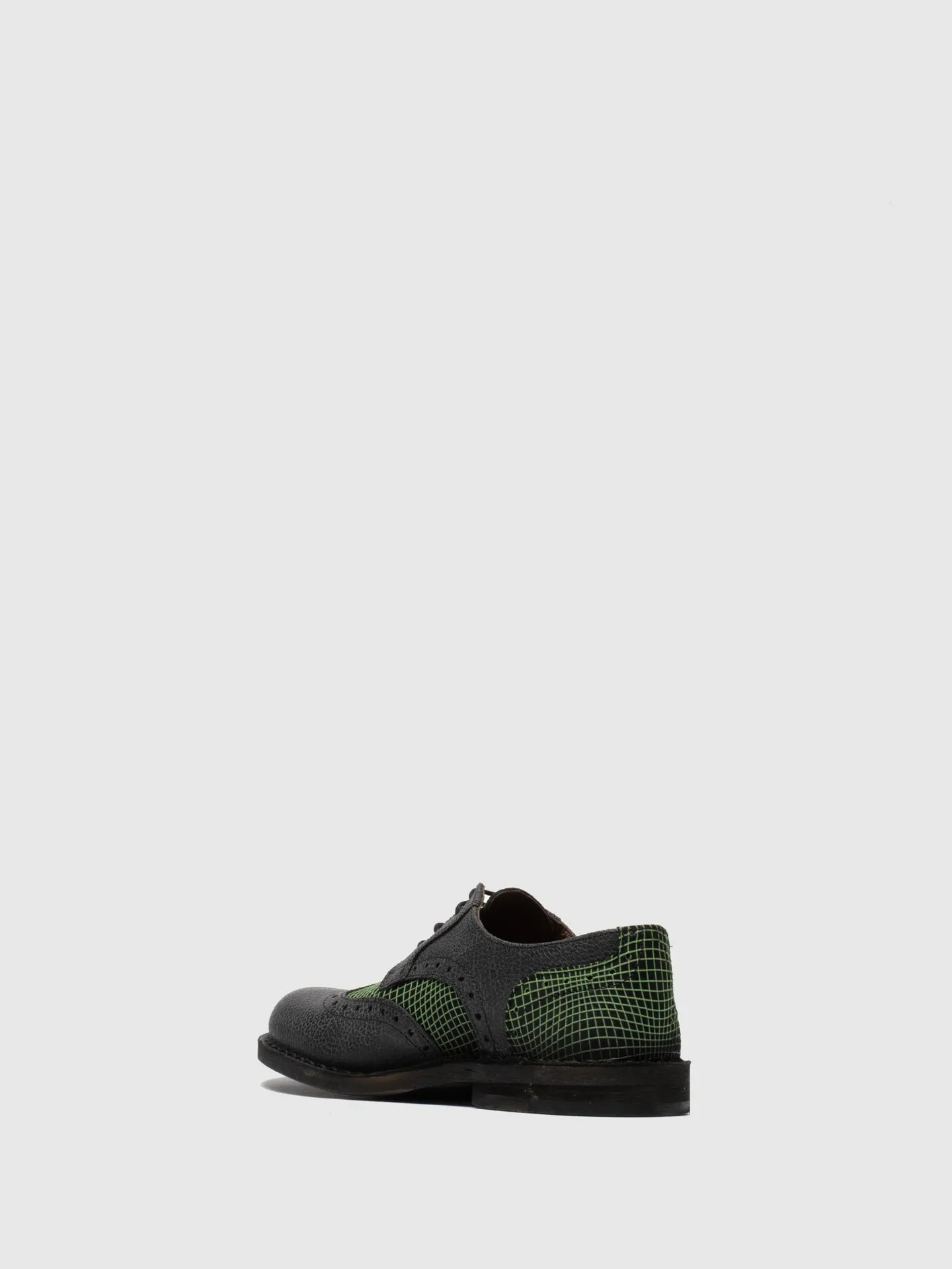 Green Black Derby Shoes