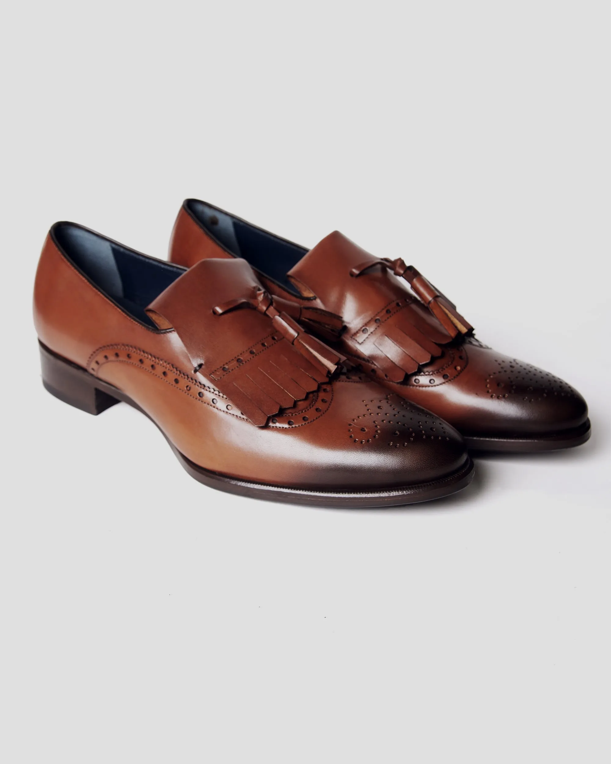 Gregory Fringe Loafer – Brown