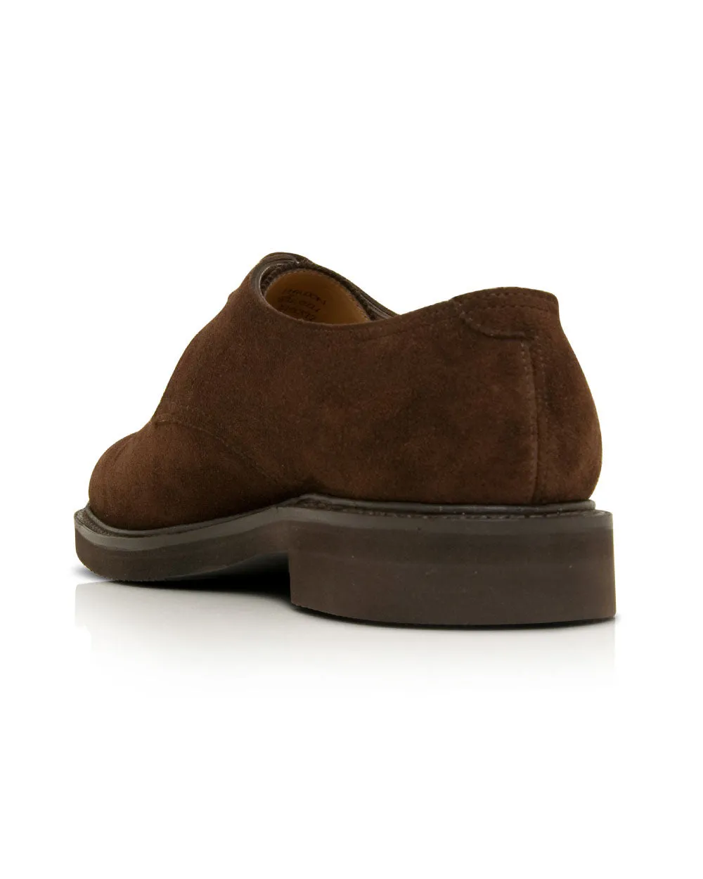 Halston Suede Derby in Dark Brown